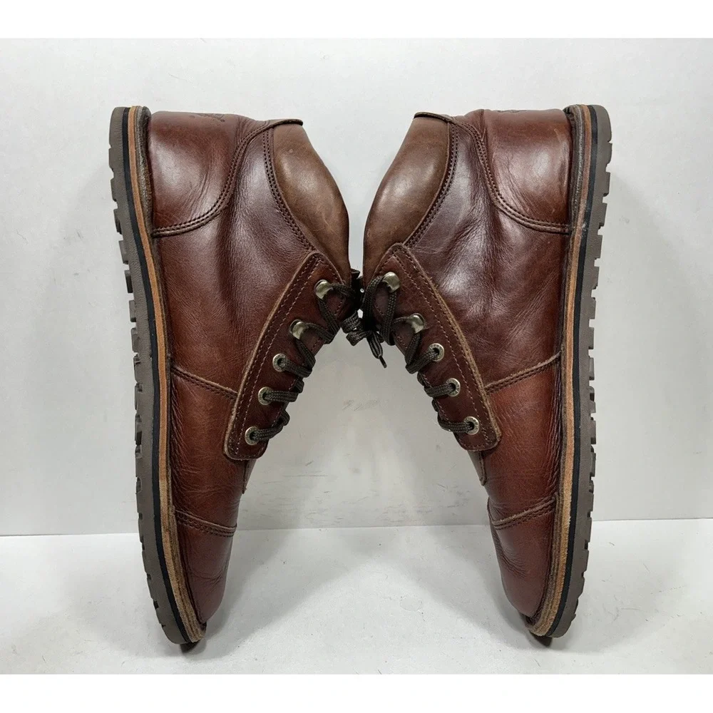 Jim Green Barefoot African Rangers Boots Men's Size 14 Brown Leather